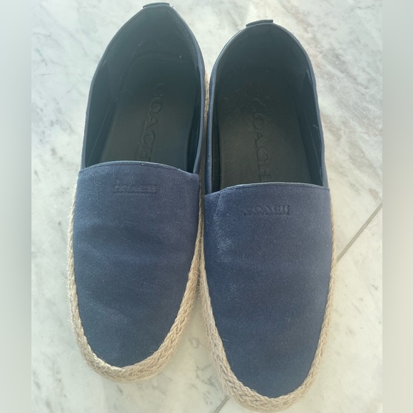 Coach Suede Espadrilles Cobalt Blue in Size 8.5 - Picture 4 of 11